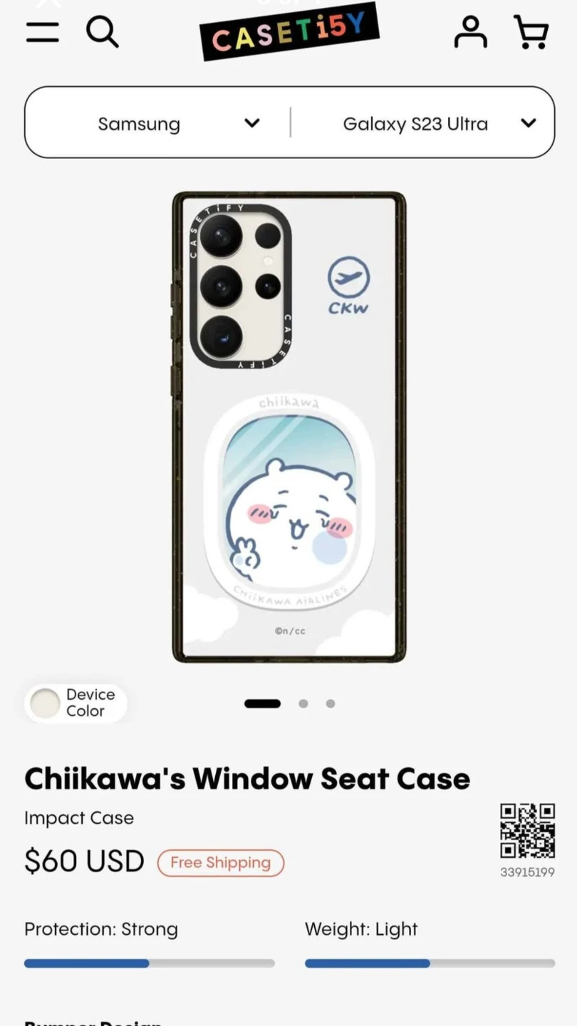 CASETiFY Chiikawa's Window Seat Case for Galaxy S23 Ultra - photo 3