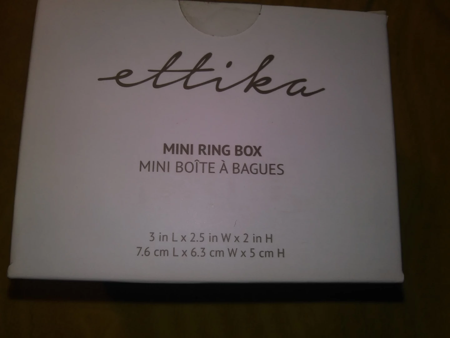 Ettika Mini Ring Box - Gold & Glass - photo 2