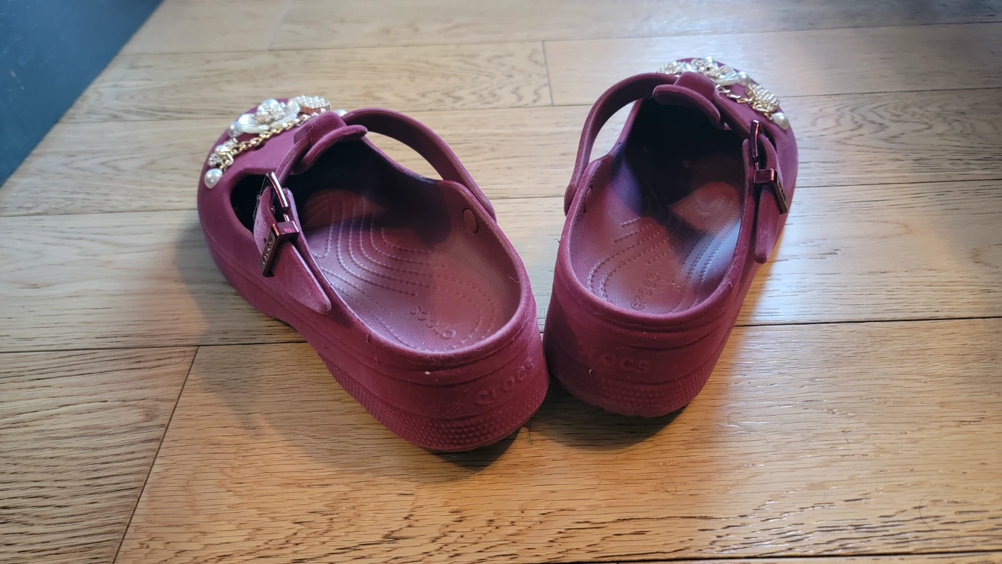 Crocs Embellished Mary Jane Flats Burgundy - photo 3