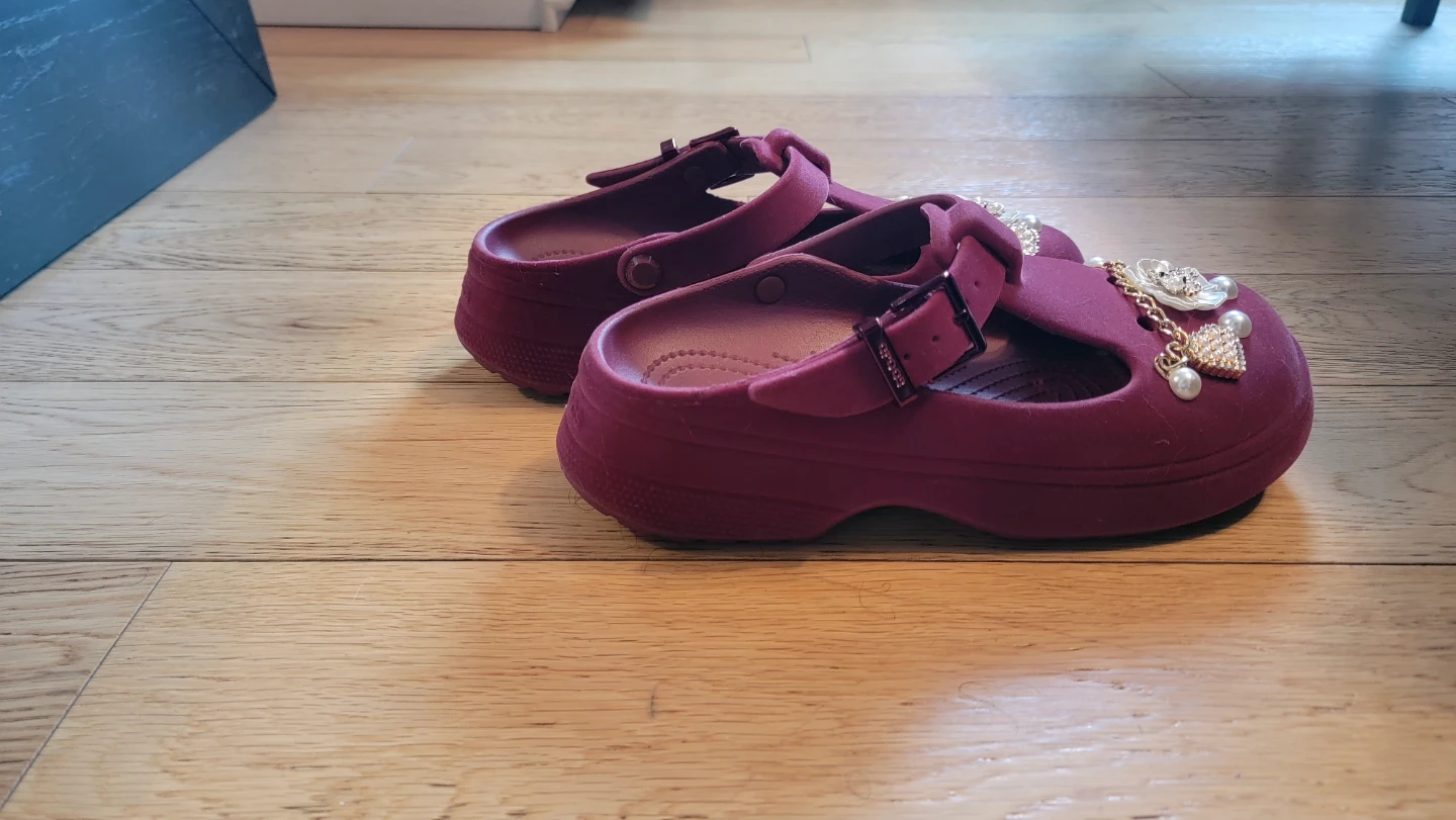 Crocs Embellished Mary Jane Flats Burgundy - photo 4