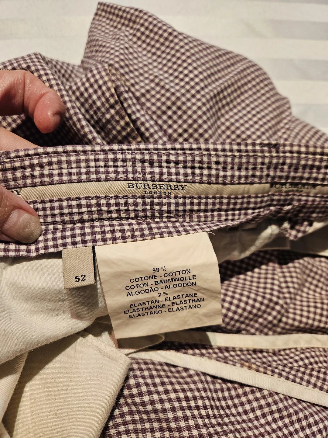 Burberry London Checked Shorts Size 52 - photo 2