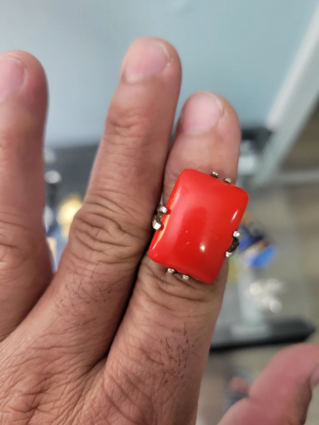 Vintage Red Stone Ring