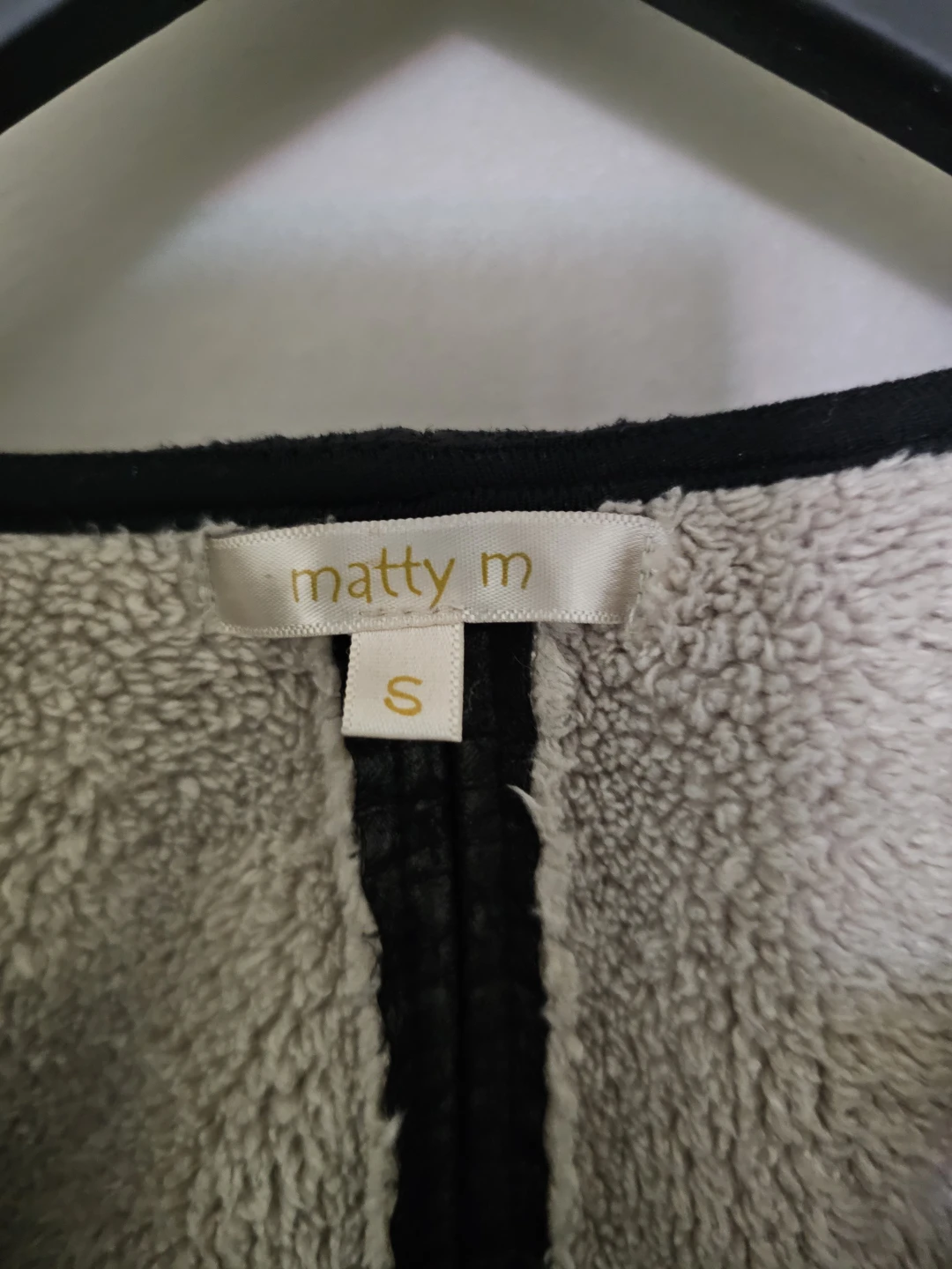 Matty M Faux Leather Sherpa Lined Jacket - Size S - photo 2