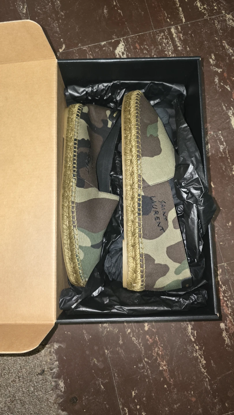 Saint Laurent Camouflage Espadrilles