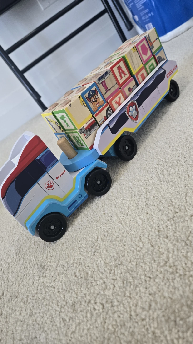 Paw Patrol Wooden Truck and Blocks Toy