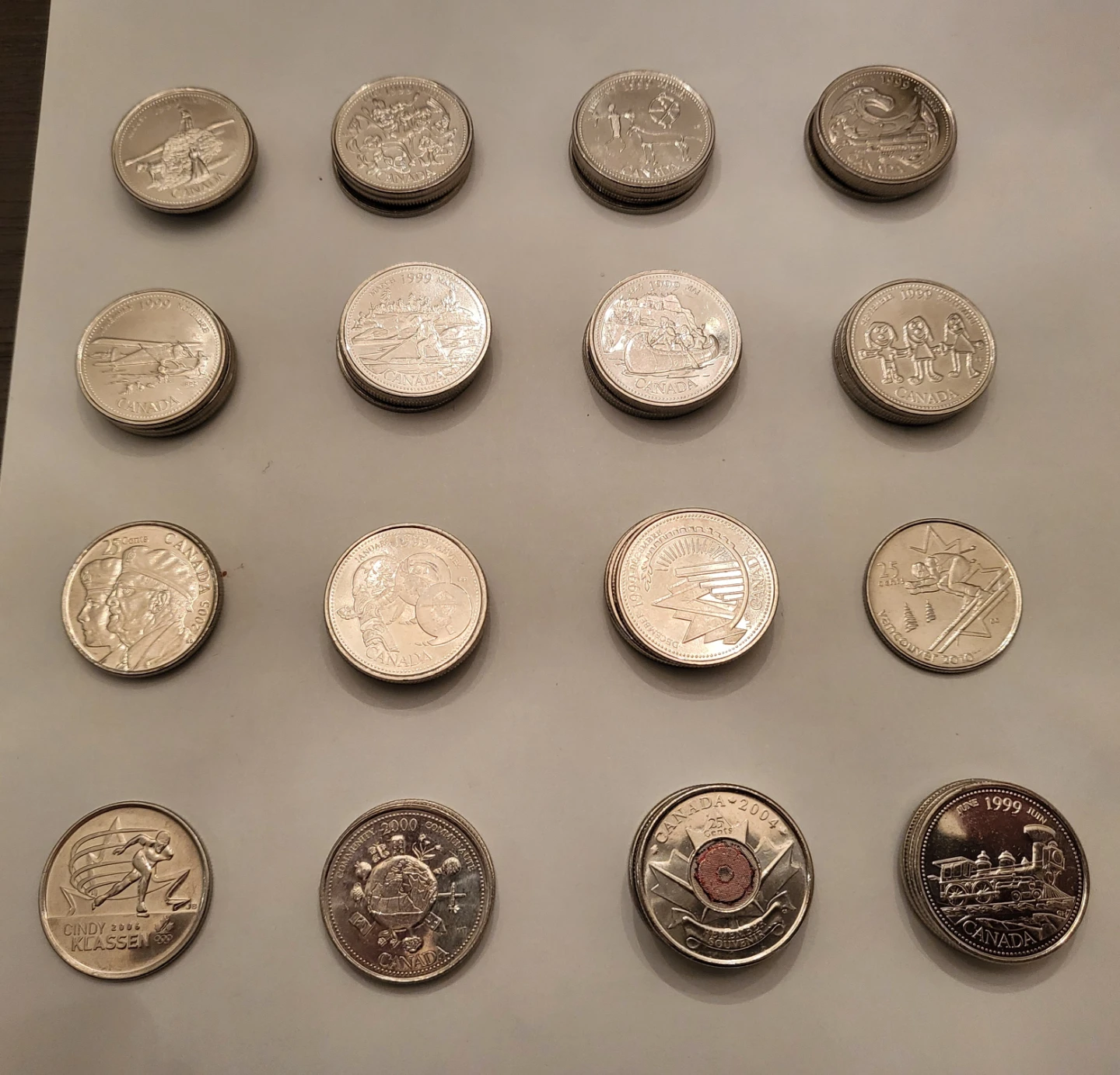 Collection of Canadian Special Edition Quarters