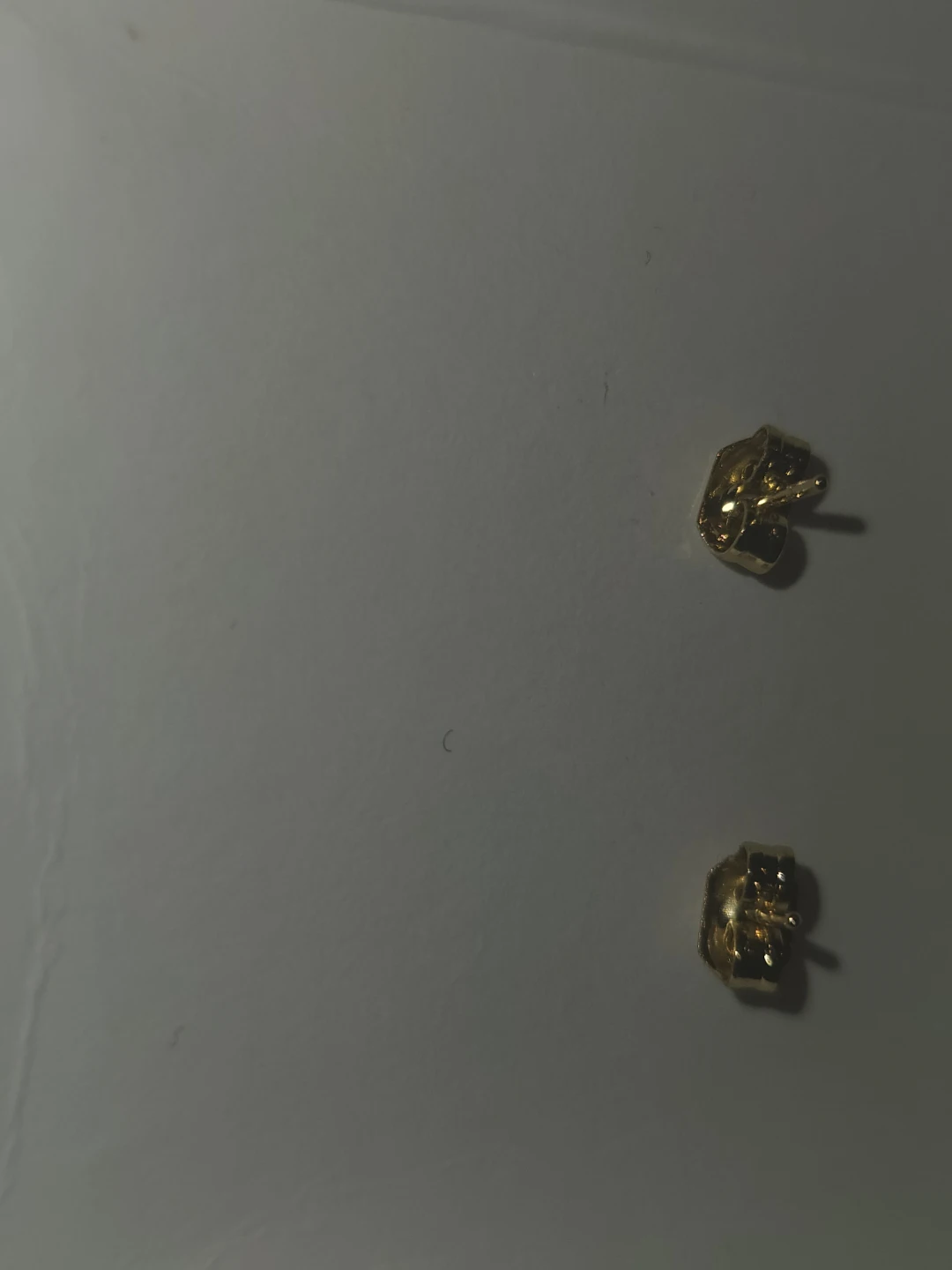 Real 14K Stud Earrings with Blue Accent Stones - photo 4