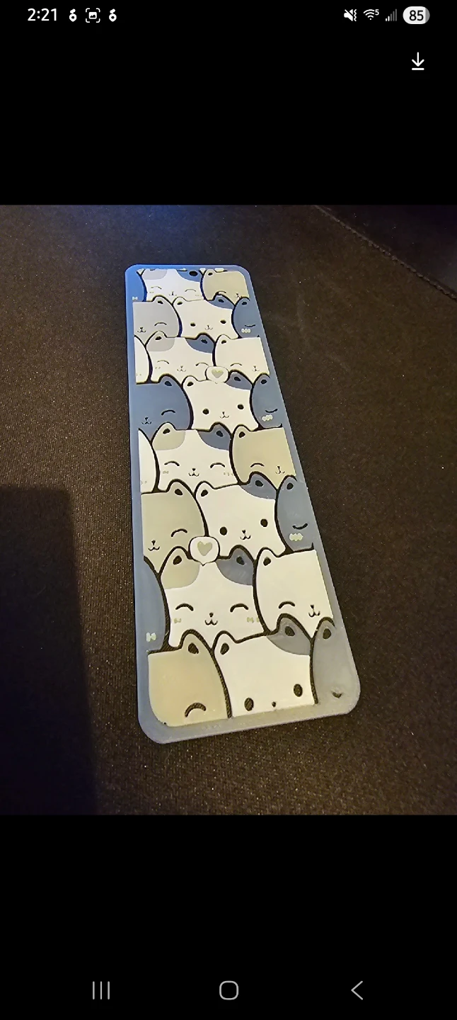 Cute Cat Bookmark - photo 2