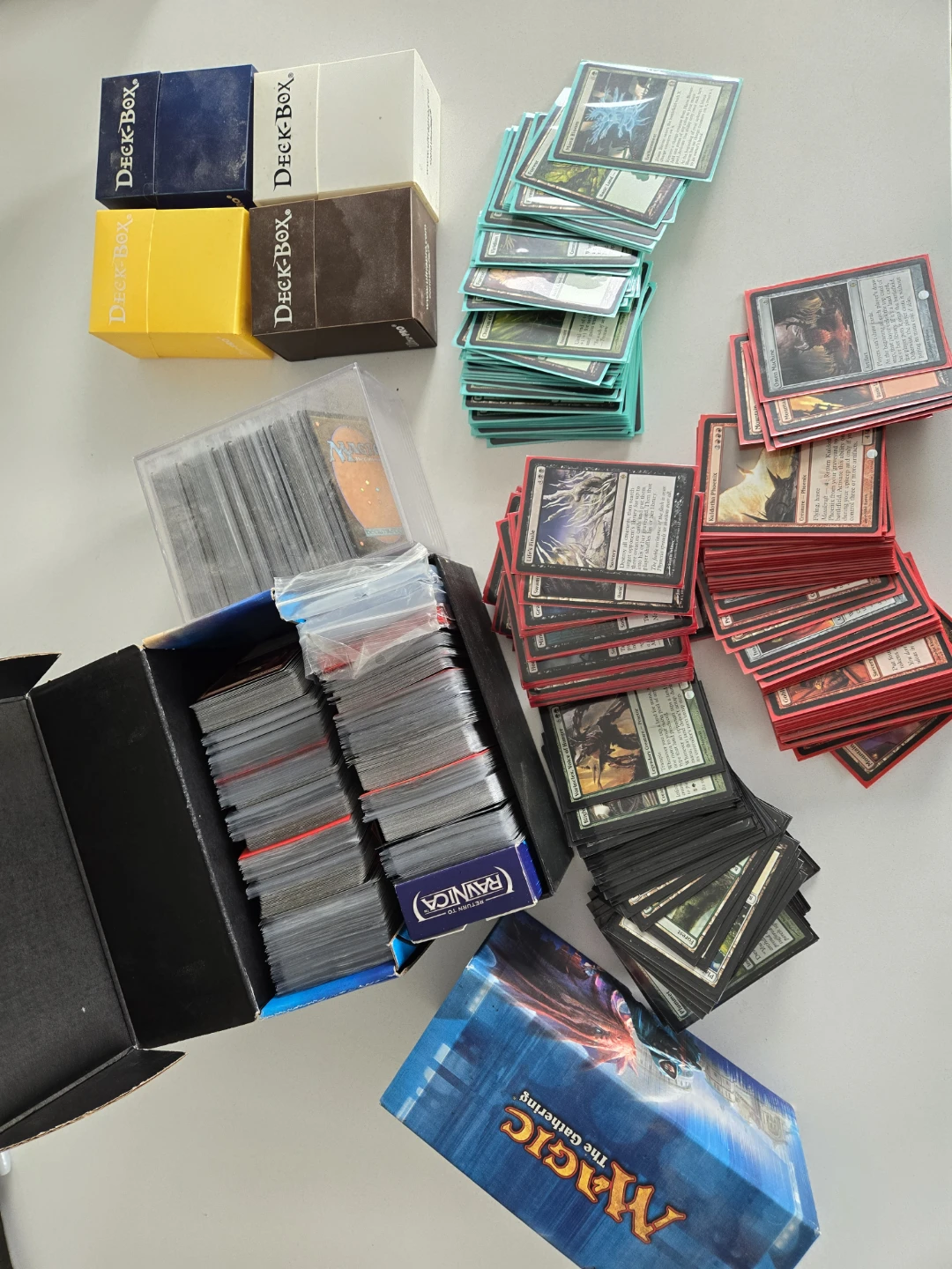 Magic: The Gathering Trading Card Lot with Deck Boxes