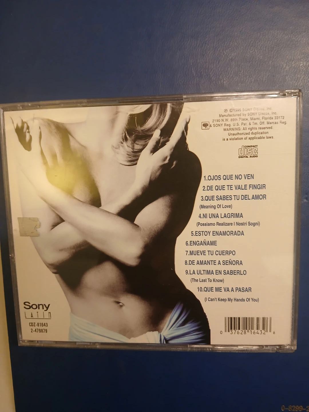 Yuri Espiritu Del Alma CD Latin Music Sony - photo 2