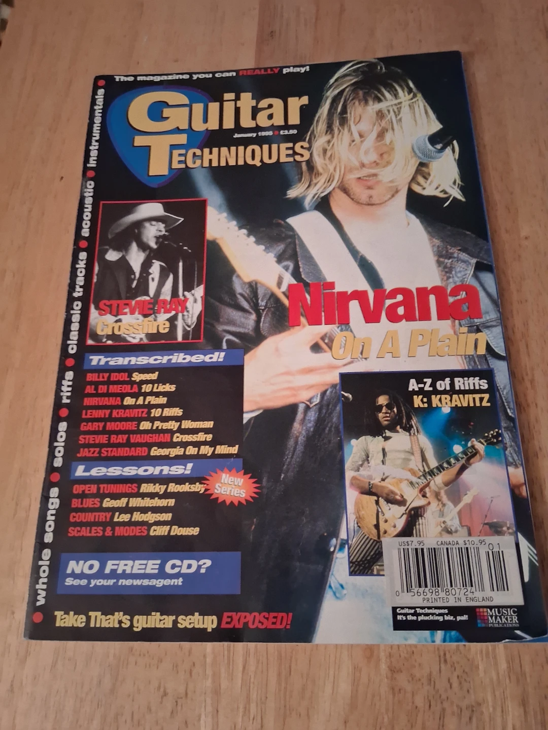 Guitar Techniques Magazine - January 1999 - Nirvana Cover