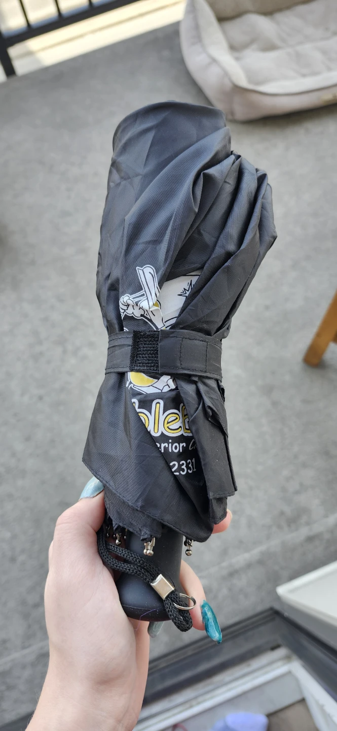 Black Folding Umbrella - photo 2