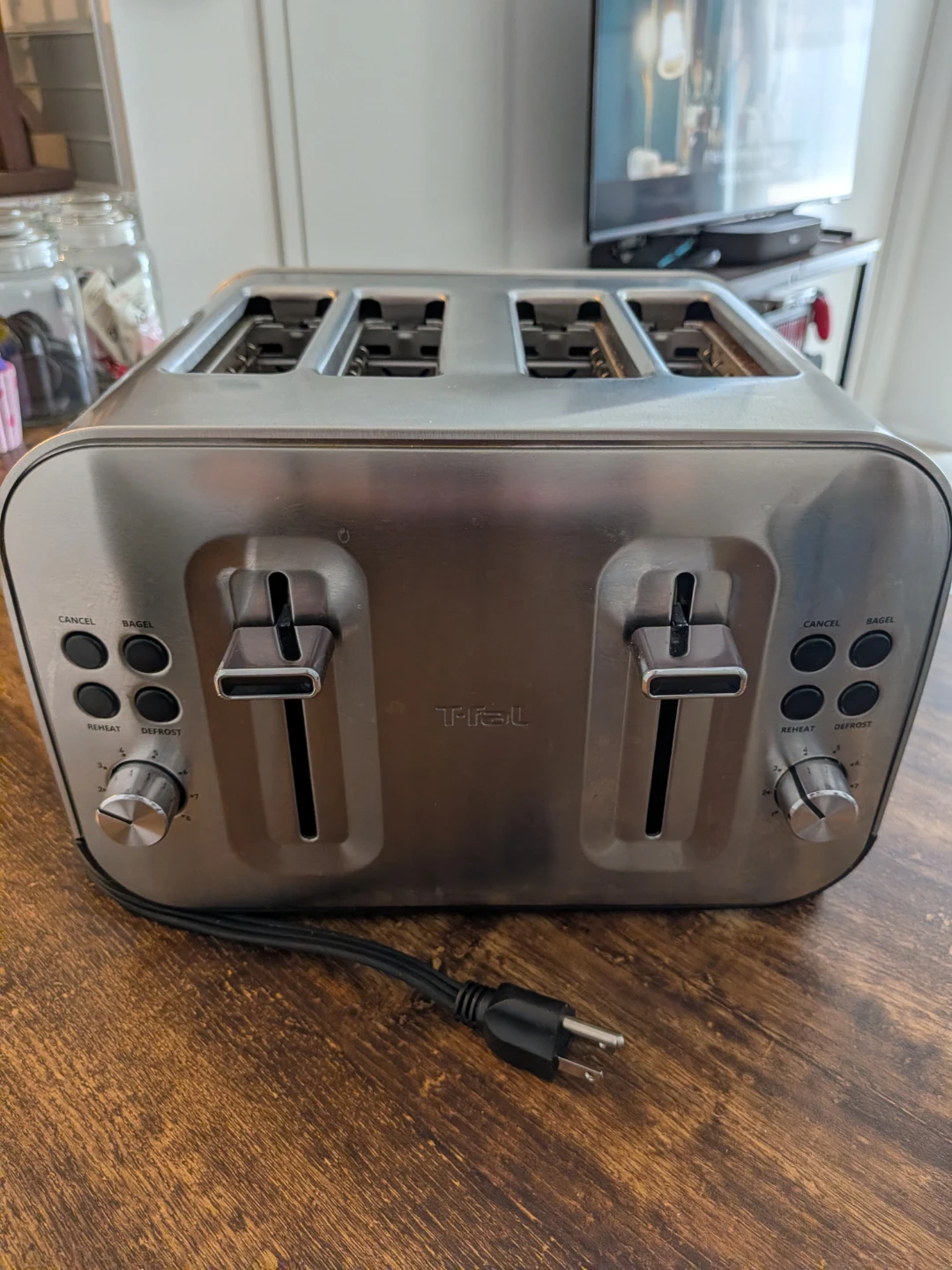 T-Fal 4-Slice Stainless Steel Toaster
