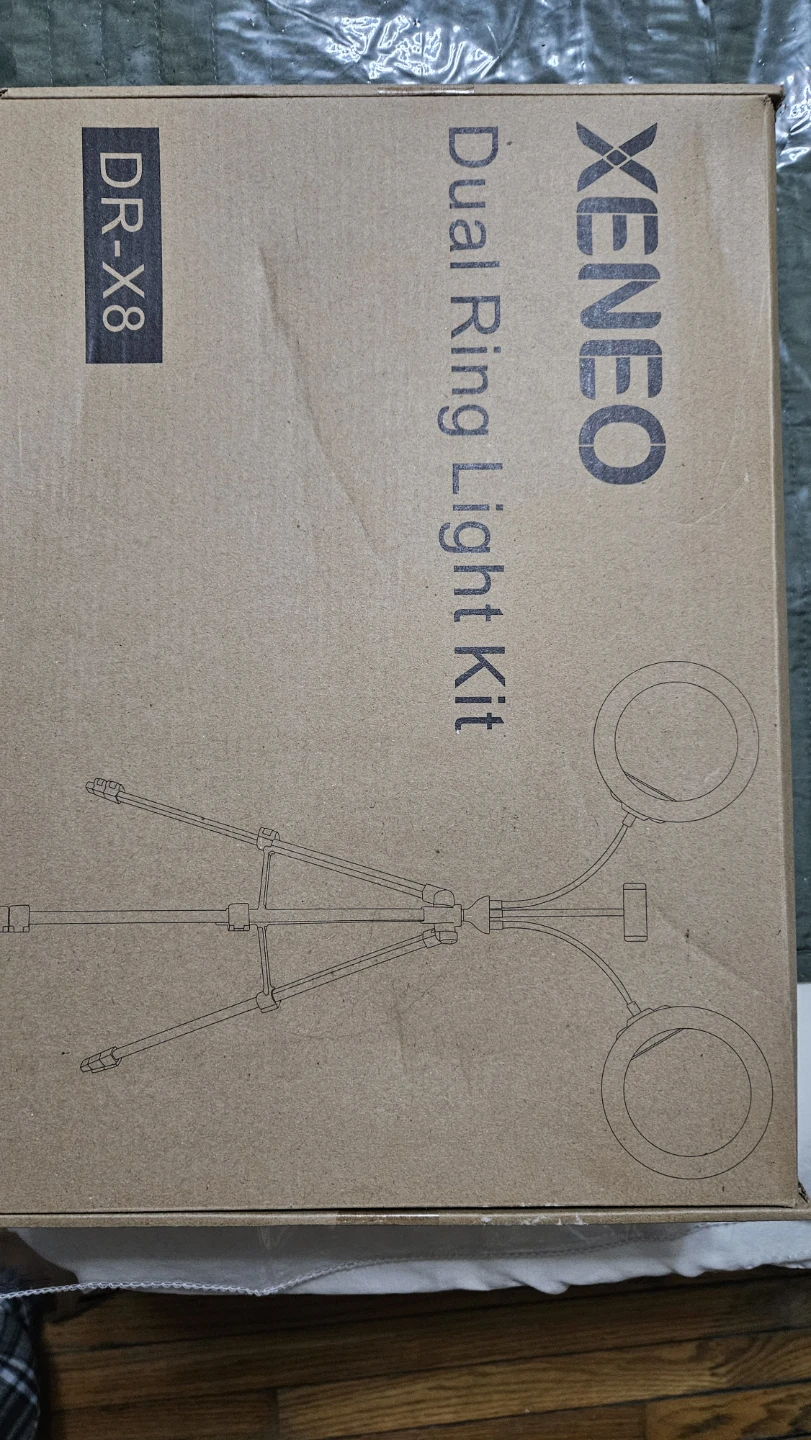 Xeneo DR-X8 Dual Ring Light Kit with Tripod Stand - photo 2