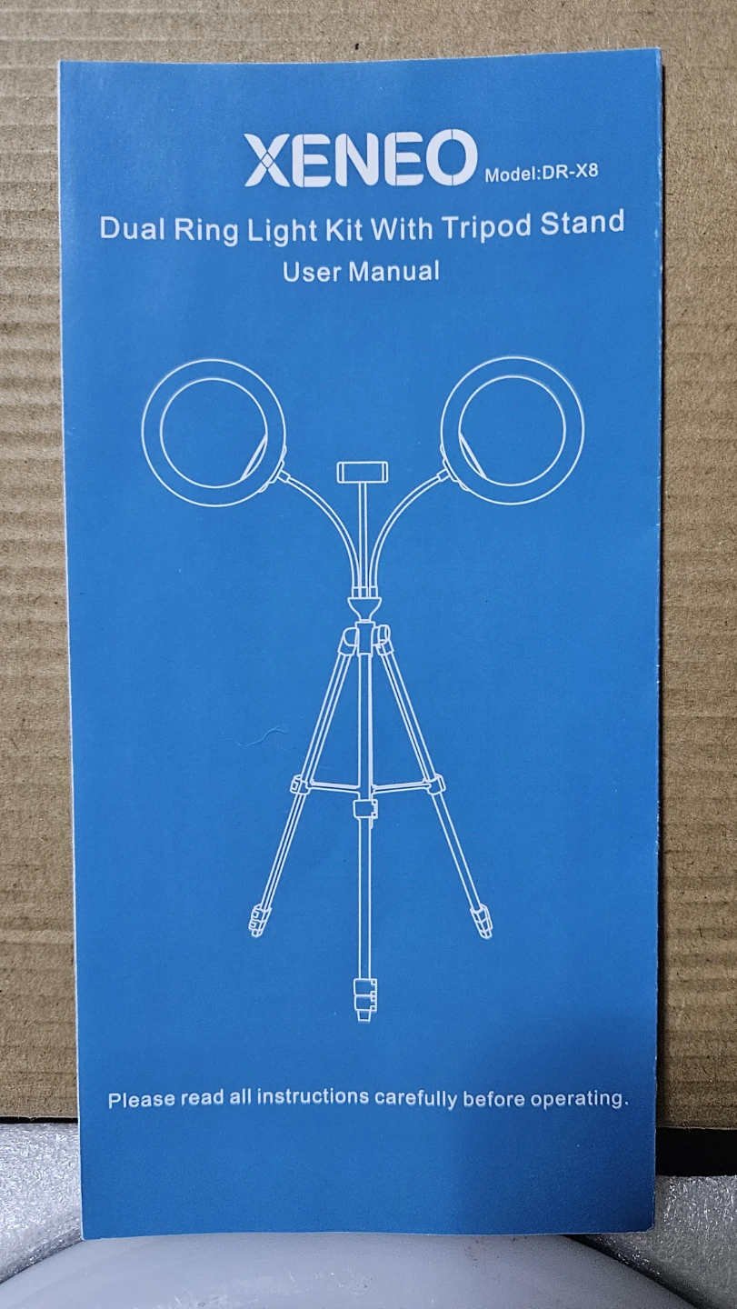 Xeneo DR-X8 Dual Ring Light Kit with Tripod Stand - photo 3