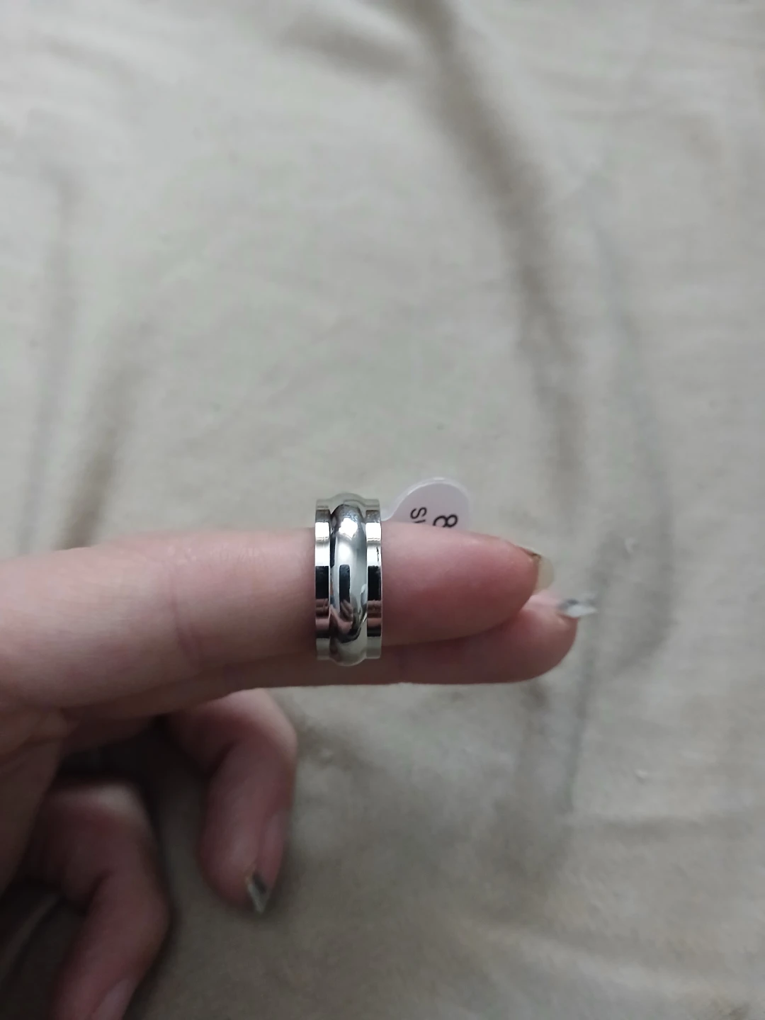 925 Silver Ring With Convex Design