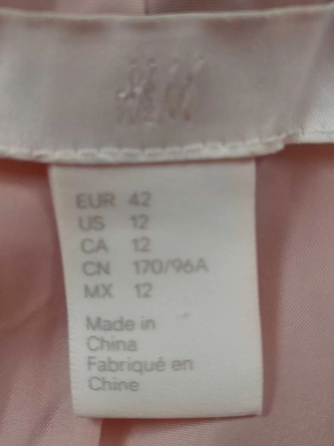 H&M Pink Double-Breasted Pea Coat - photo 3
