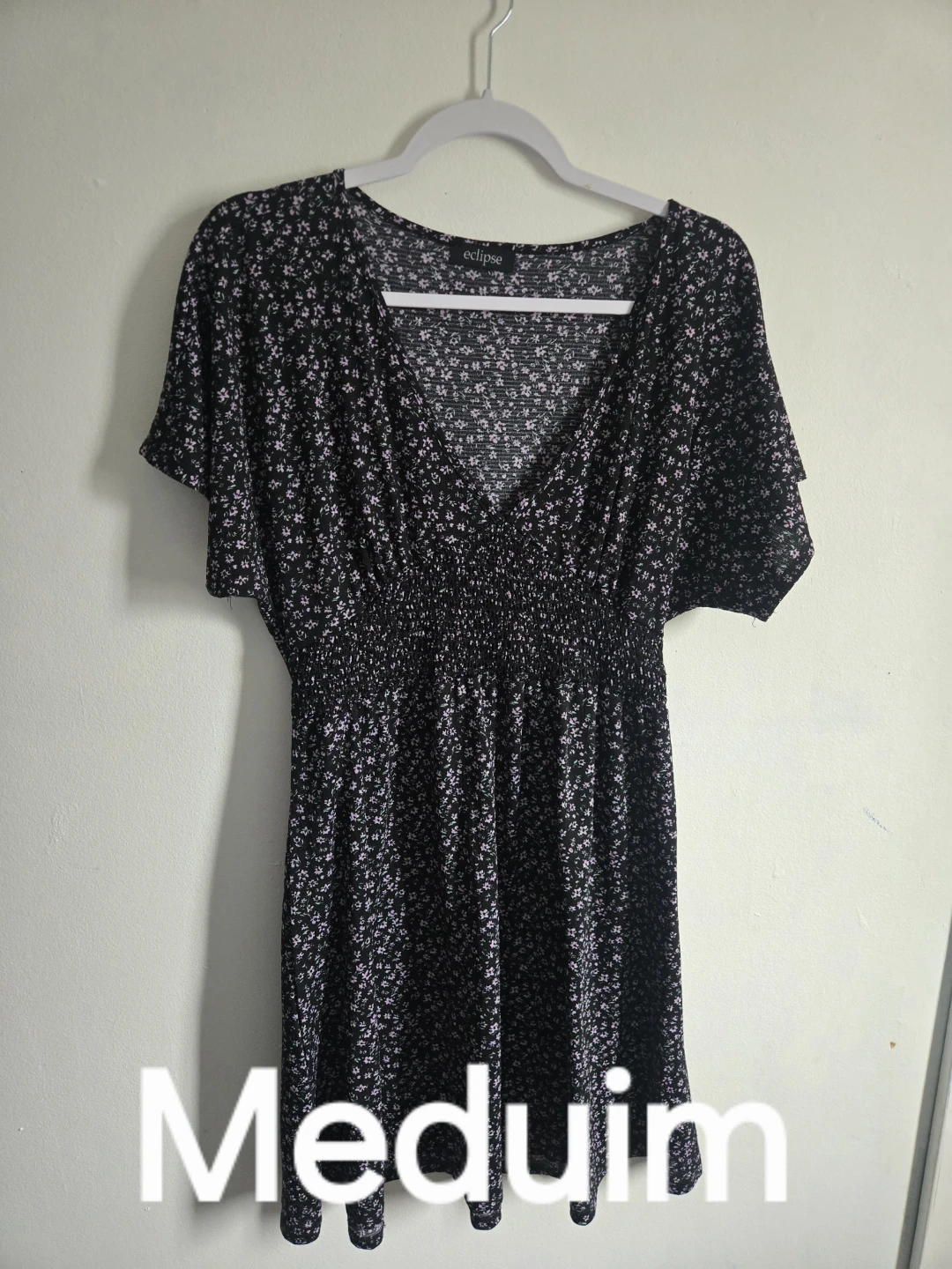 Eclipse Floral Print V-Neck Dress - Medium