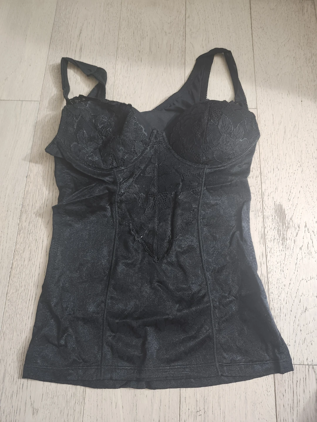 Black Lace Corset Tank Top