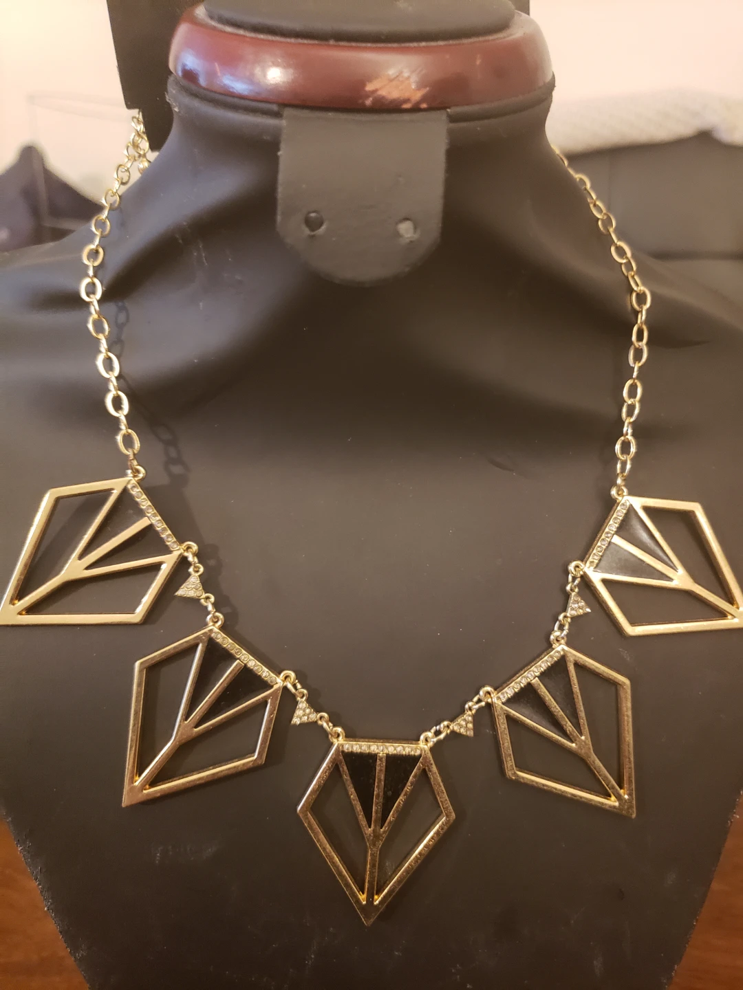MINT Geometric Statement Necklace