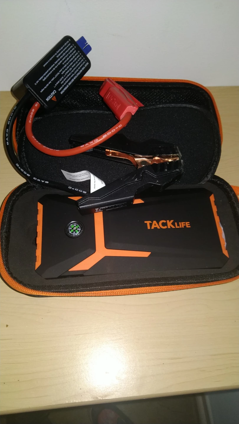 Tacklife Jump Starter Kit with Cables and Case
