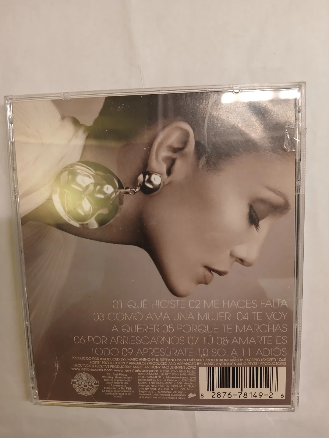 Jennifer Lopez "Como Ama Una Mujer" CD - photo 2