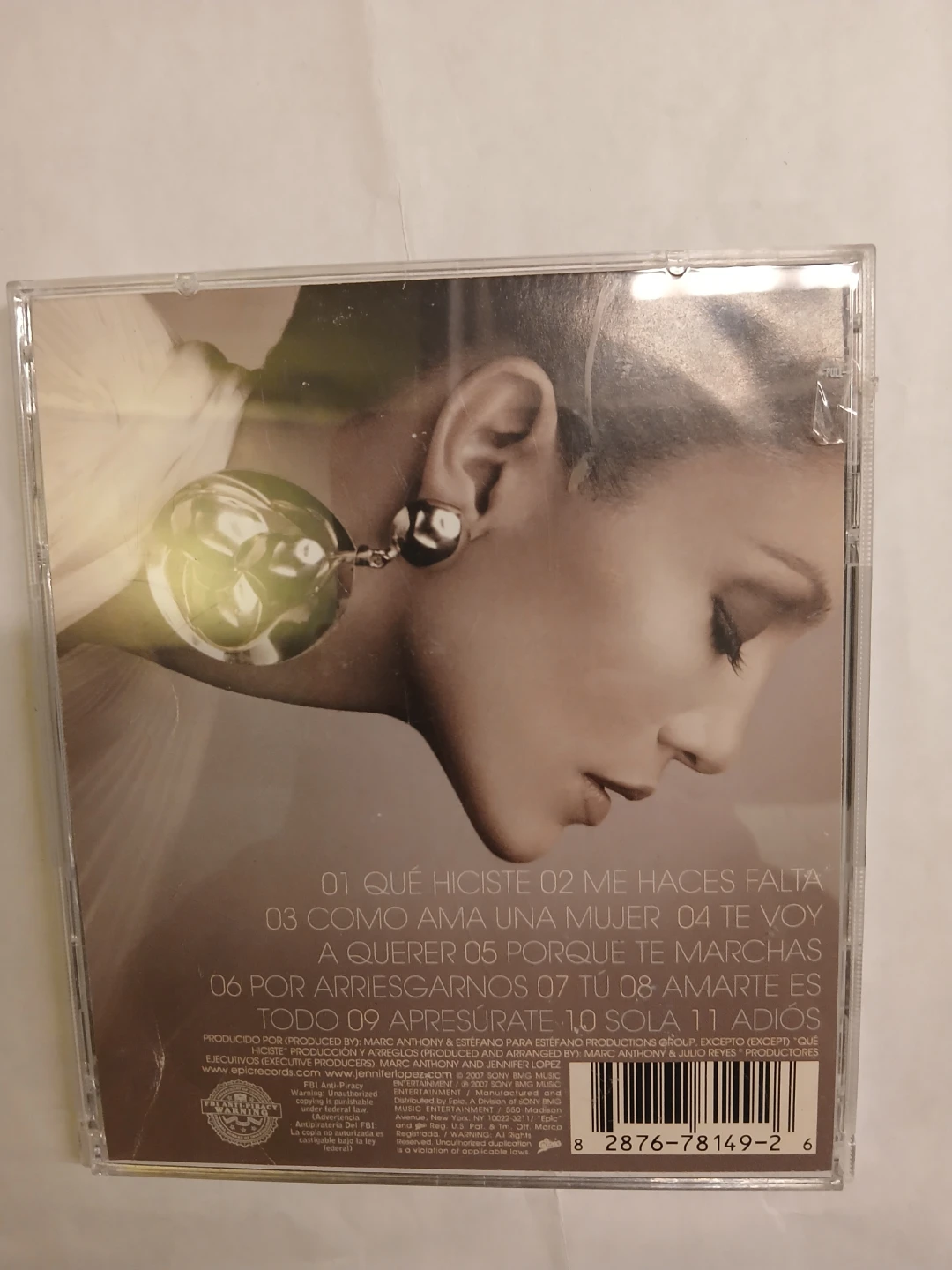 Jennifer Lopez "Como Ama Una Mujer" CD - photo 3
