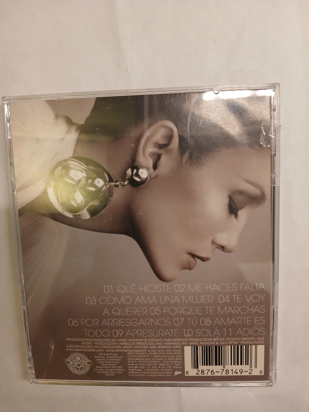 Jennifer Lopez "Como Ama Una Mujer" CD - photo 4