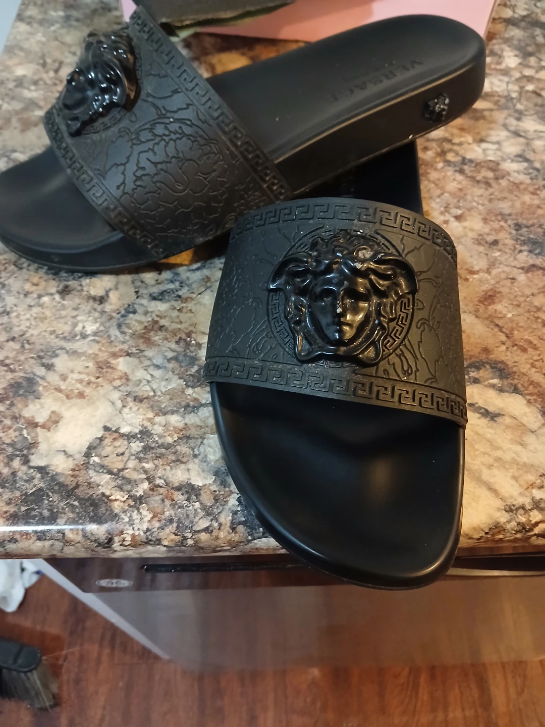 Versace Black Medusa Slides - photo 4