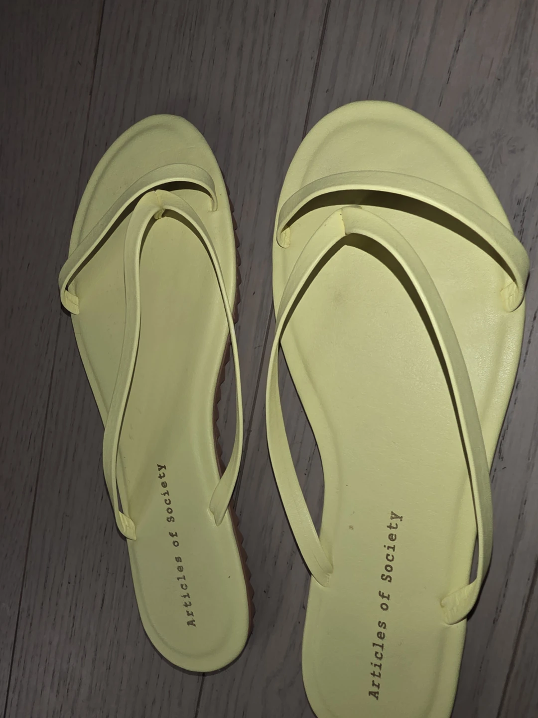 Articles of Society Yellow Flat Sandals