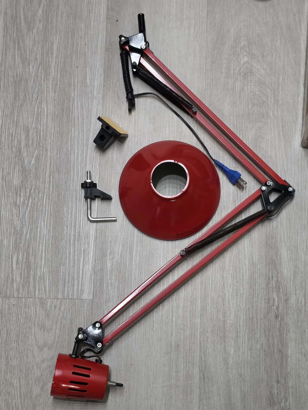 Red Swing Arm Lamp G-2512 - photo 2