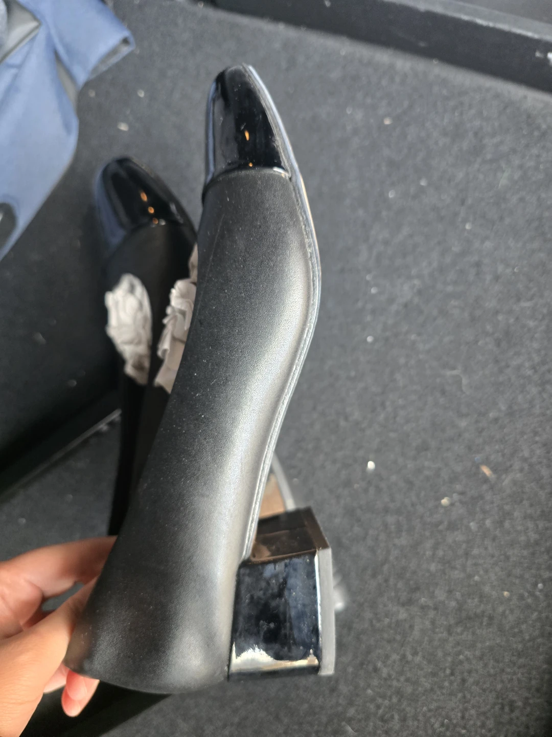 Clarks Women's Black Leather Block Heels - photo 4