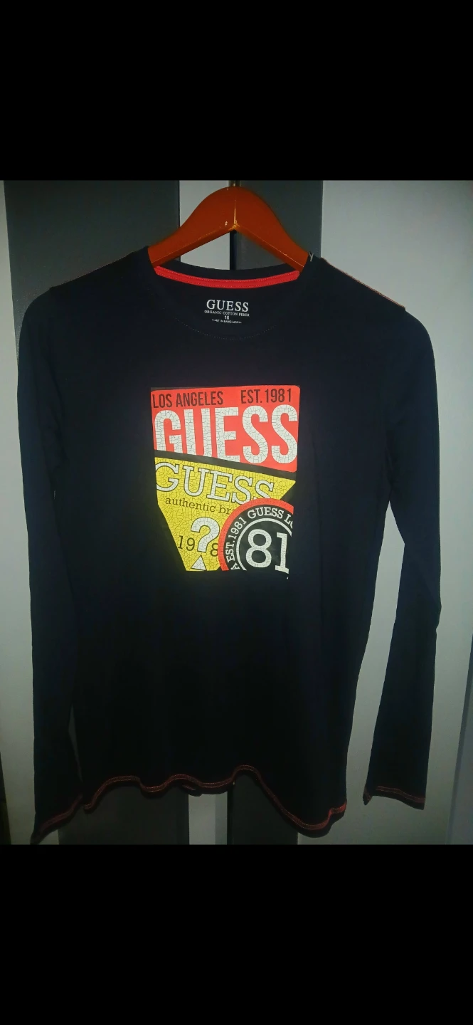 Guess Long Sleeve T-Shirt - Black