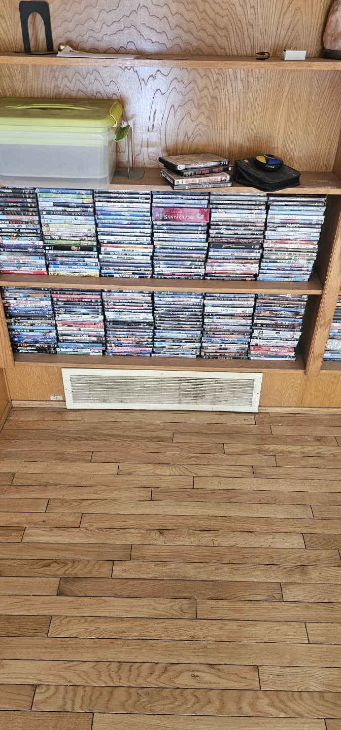 Collection of DVDs and Blu-rays