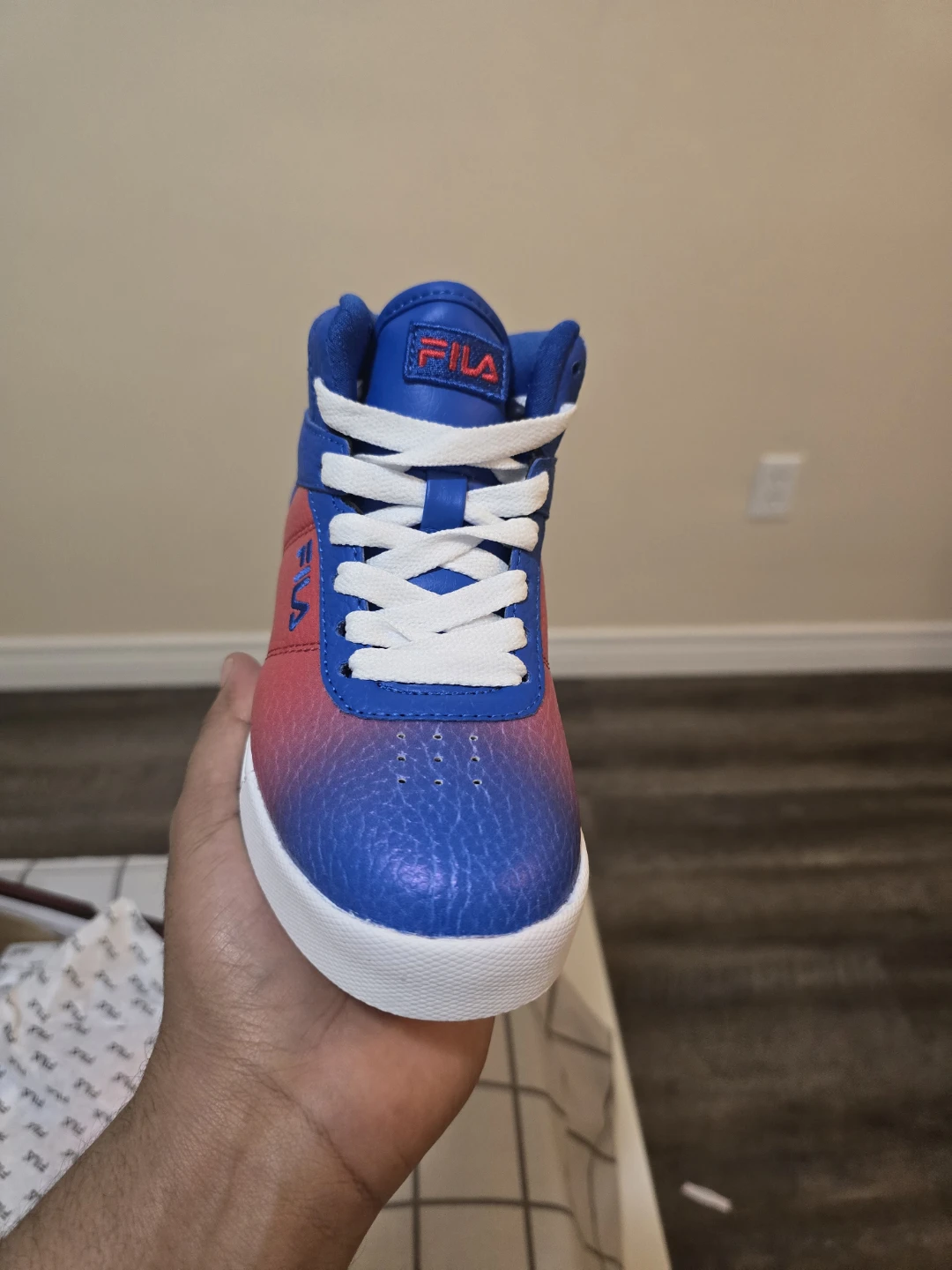 Fila Impress LL Fade Kids High-Top Sneakers - Size 12