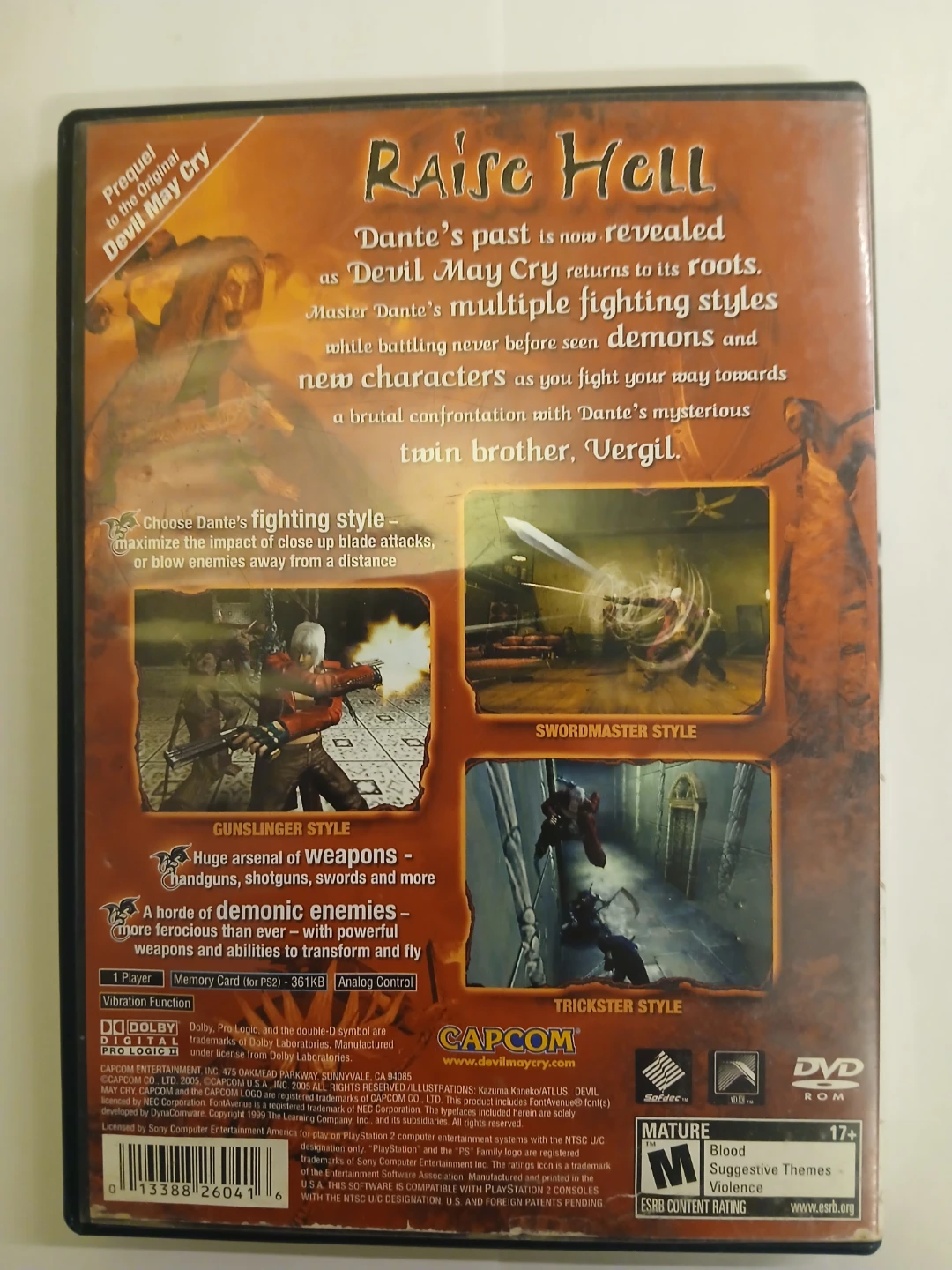 Devil May Cry 3: Dante's Awakening - PlayStation 2 Game - photo 5
