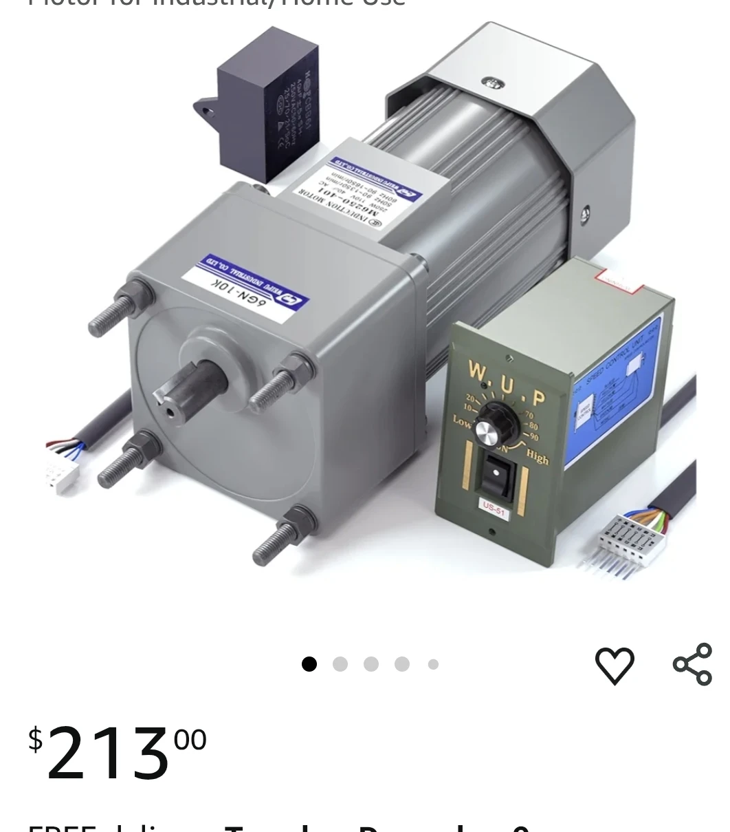 WUP Speed Control Unit and Motor