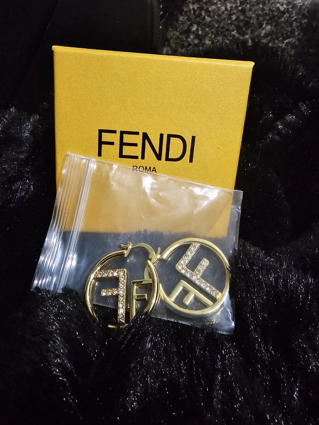 Fendi FF Logo Hoop Earrings - photo 2
