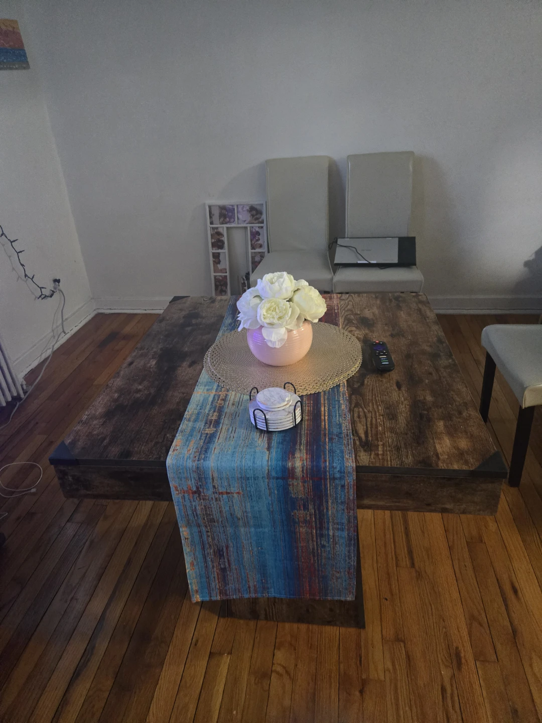 Tribesigns Square Dining Table - Vintage Brown - photo 5