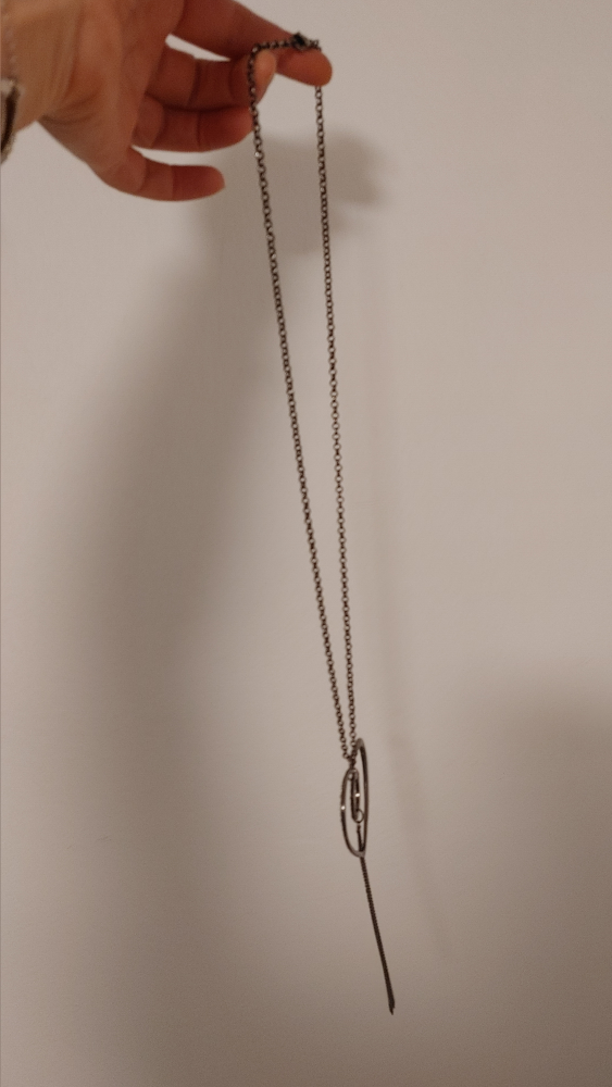 Heart Pendant Necklace with Rhinestones - photo 2
