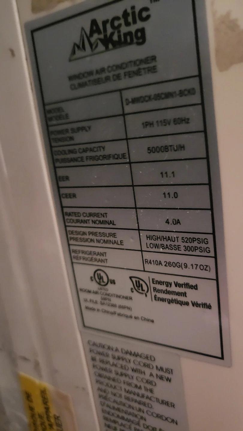 Arctic King Window Air Conditioner 5000 BTU/h - photo 2