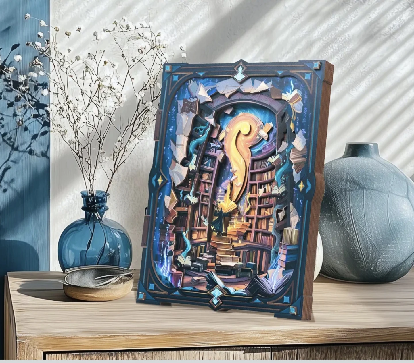 Endless Limit 3D Puzzle Wall Art, Witchy,  Spooky Home. 9"x10"