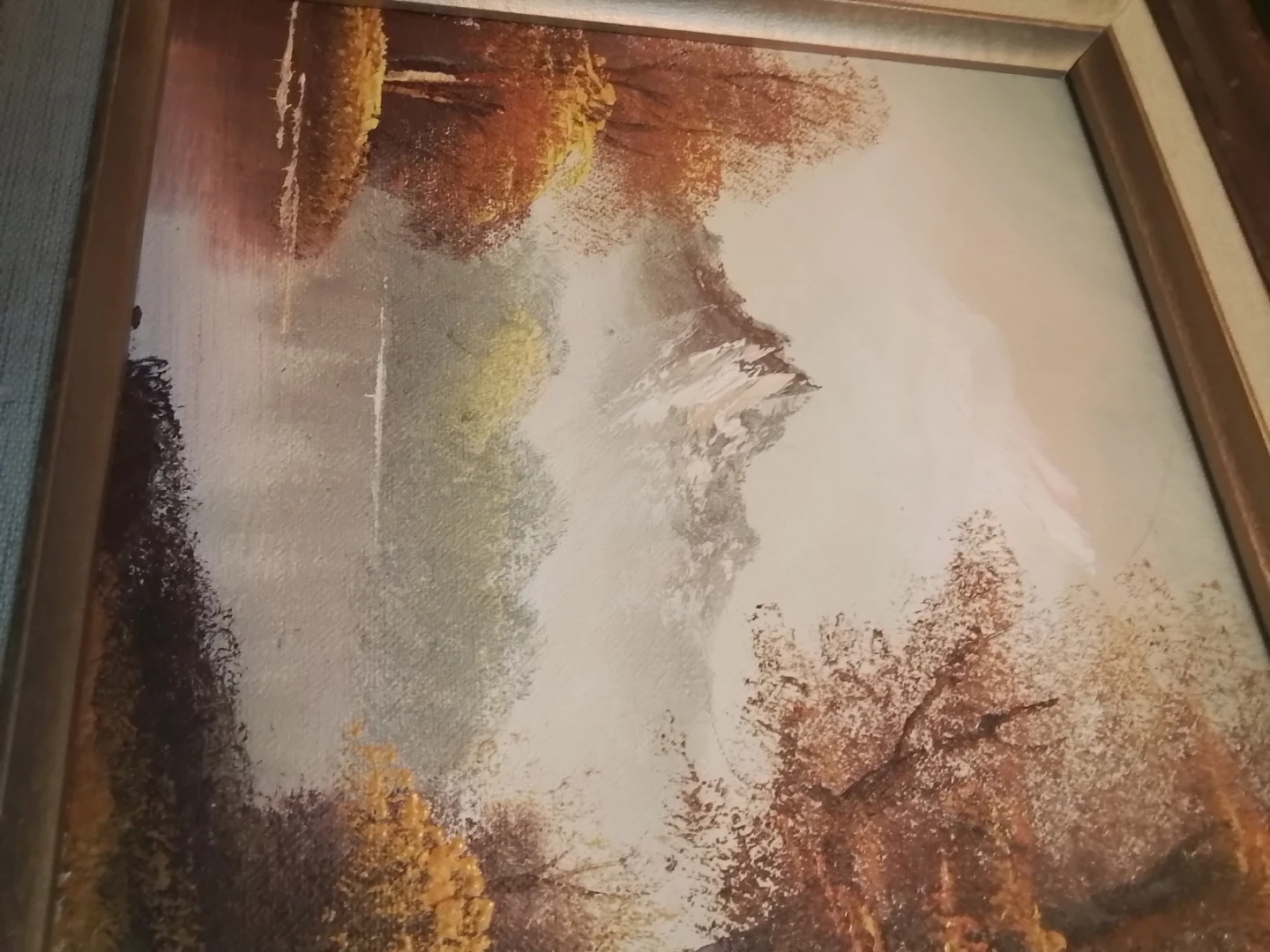 Signed Framed Landscape Oil Painting 14.75x12.75 - photo 5