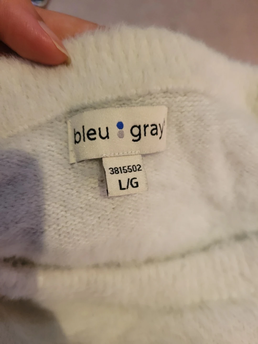 Bleu Gray Striped Sweater - photo 3