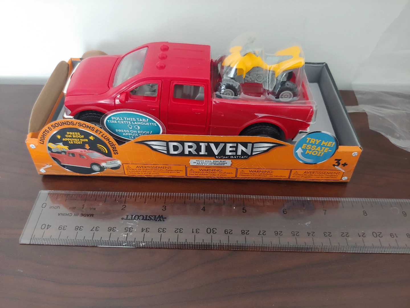 New Driven by Battat Red Pick-Up Truck with ATV Toy 🧡 - photo 2