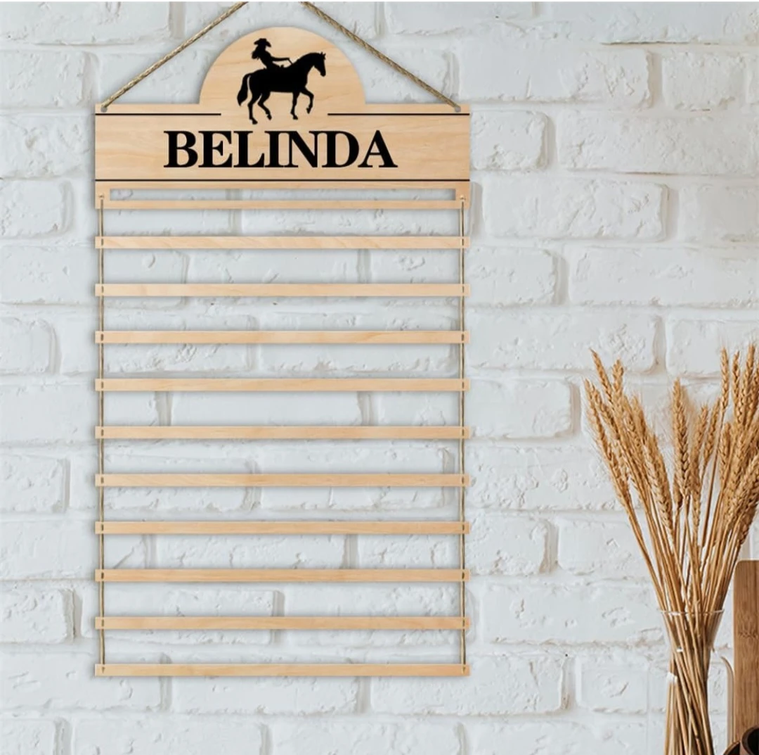 Custom Equestrian Medal Holder Sports Horse Racing Awards ... - photo 3