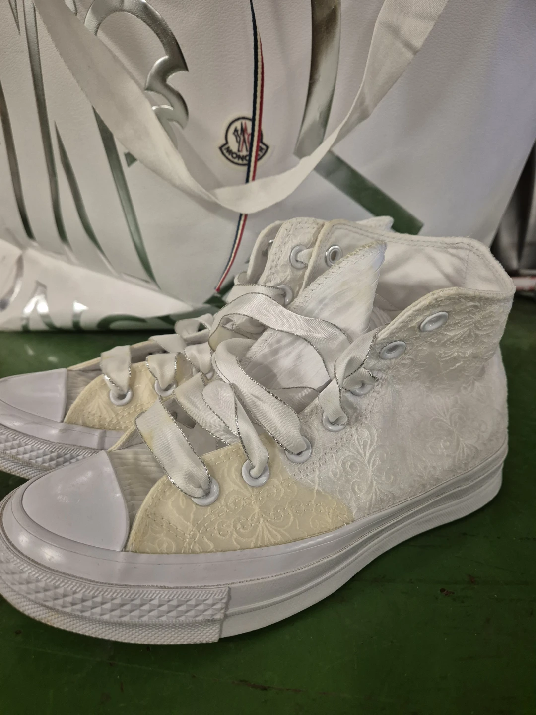 Converse Chuck Taylor All Star High Top White Floral Sneakers