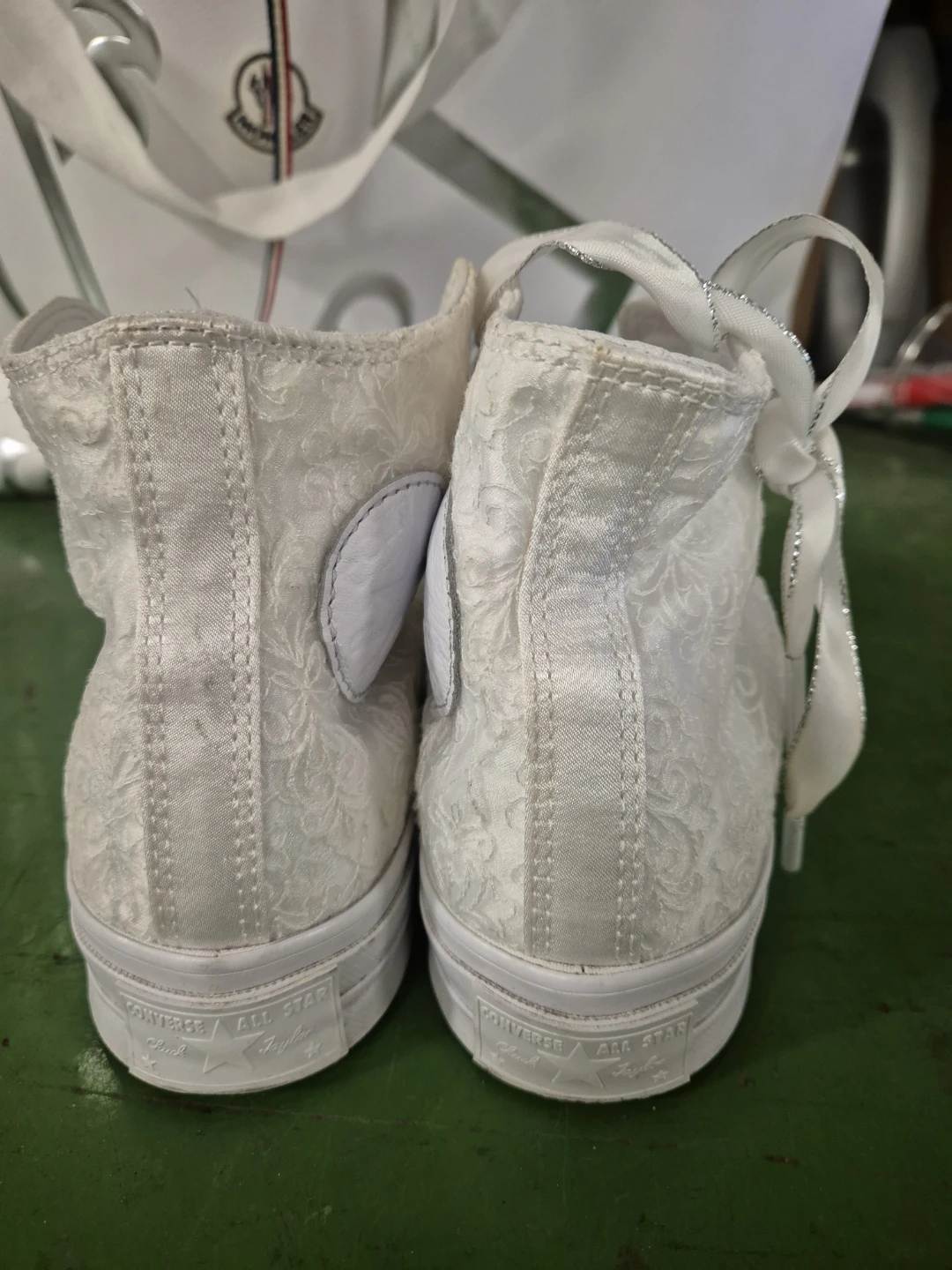 Converse Chuck Taylor All Star High Top White Floral Sneakers - photo 2