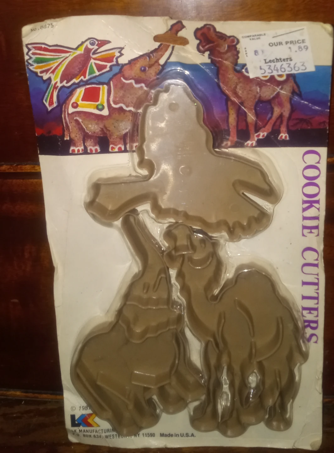 Cookie Cutters - Elephant, Camel, Bird - Vintage