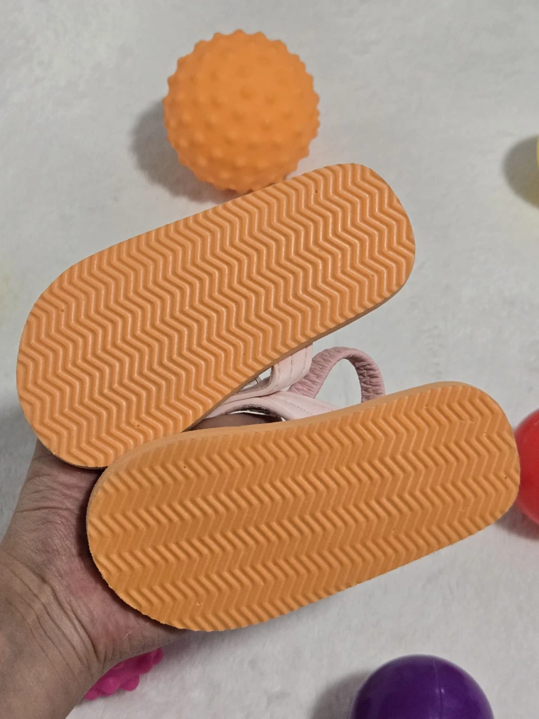 Carter's Pink Elastic Strap Sandals - photo 2